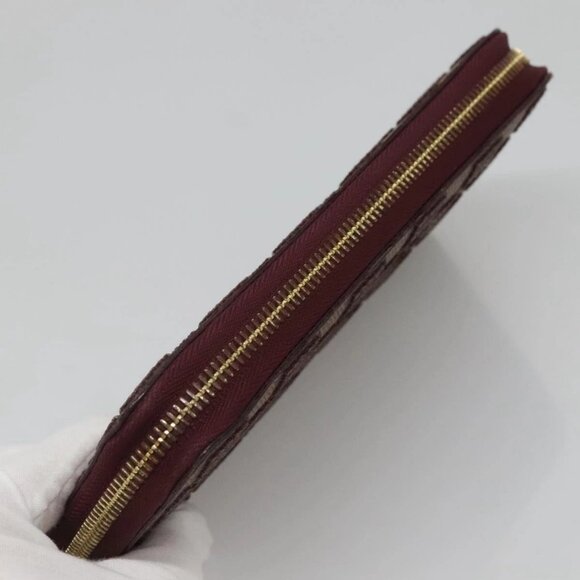 LOUIS VUITTON Damie Payette Zippy Wallet Long Wallet Red - Picture 5 of 16